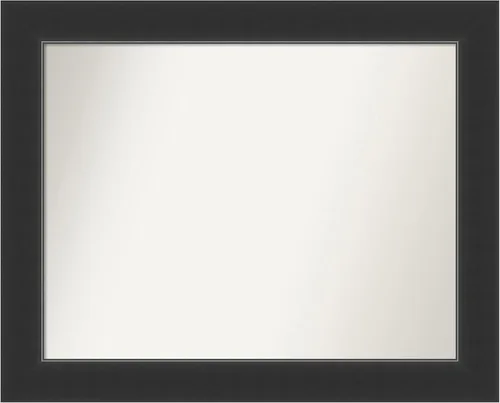Miniatura 312 de Amanti Art Espejo personalizado, espejo de baño negro Astor, espejo de pared o espejo de tocador de baño sobre el fregadero (25 x 25 pulgadas)
