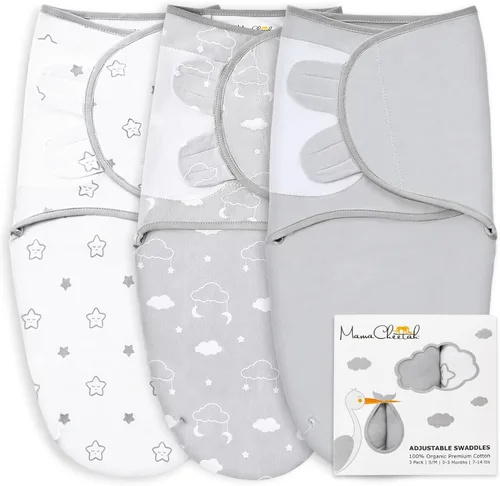 Miniatura 13 de Mama Cheetah Saco de envolver para bebés prematuros, saco de dormir orgánico para bebés prematuros, manta para envolver prematuros, envolturas