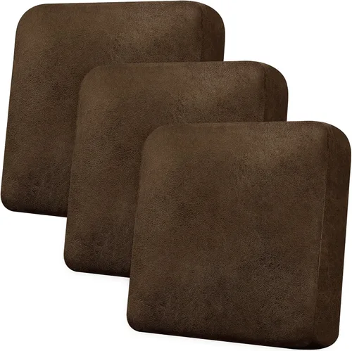 Miniatura 28 de Funda de cojín para sofá con aspecto de cuero, 1 unidad, elástica, para sala de estar, funda de cojín individual para sofá, protector de asiento