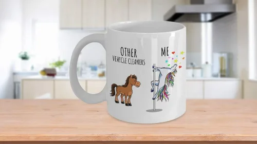 Miniatura 3 de Unicorn Vehicle Cleaner Mug Other Me Funny Gift For Coworker Women Her Cute Office Birthday Present Magical Joke Quote Gag Coffee Tea Cup 11 oz