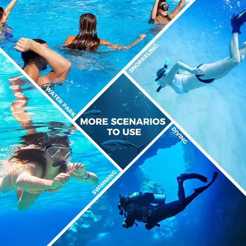 Miniatura 7 de Máscara de buceo para adultos – Máscara de esnórquel antivaho de alta calidad, cómodas y a prueba de fugas, gafas de natación con cubierta de nariz