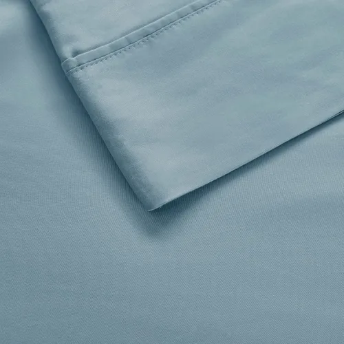 Miniatura 8 de Beautyrest Juego de sábanas de 1000 hilos, color sólido, bolsillo profundo elástico, para todas las estaciones, transpirable, HeiQ Smart Azul