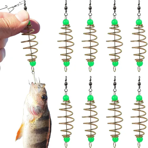 Alimentador luminoso de pesca de carpa, lanzador de cebo, jaula de cebo, jaula de cebos de alimentador de pesca, señuelos jaula de canasta de
