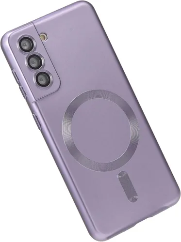Miniatura 9 de Funda magnética para Samsung Galaxy S22 Ultra, silicona suave, delgada, antiarañazos, con protección de cámara, compatible con MagSafe, color negro