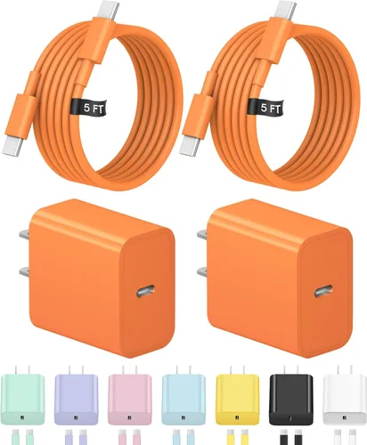 Miniatura 17 de Cargador de carga rápida USB C de 3 pies para iPhone 17, 16, 15, carga rápida, paquete de 2 unidades para iPhone 17/17 Plus/17 Pro/17 Pro Max/iPhone
