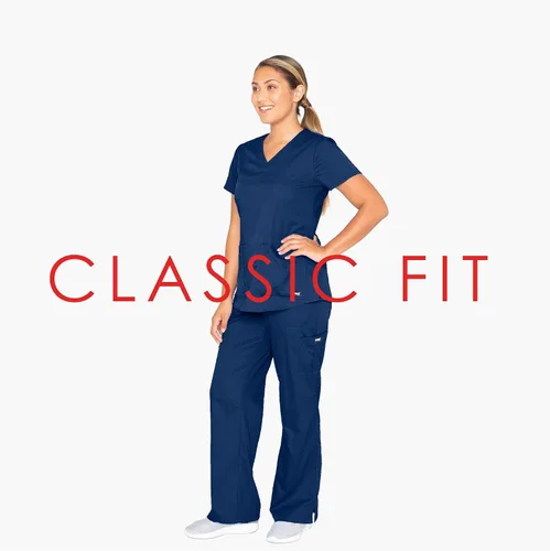 Miniatura 3 de Uniforme quirúrgico con cuello en V dos bolsillos para mujer Greys Anatomy