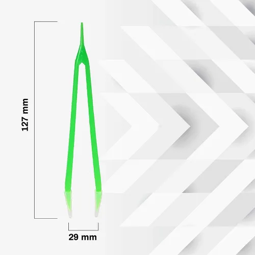 Miniatura 6 de Pinzas para quitar y insertar lentes de contacto suaves - Color verde para quitar e insertar lentes de contacto Verde con puntas de silicona suave