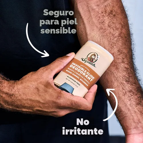 Miniatura 5 de Dr. Squatch Invisible Glide Natural Desodorante para hombre, deslizamiento suave, sin manchas, desodorante sin aluminio para hombres, seguro