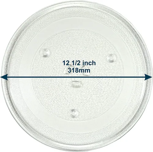 HQRP Bandeja giratoria de vidrio de 12.5 pulgadas compatible con Daewoo 335A10 KOR-1 KOR-1A KOR-1A4 KOR-1A4H KOR145 KOR145Q KOR128 KOR128M Horno