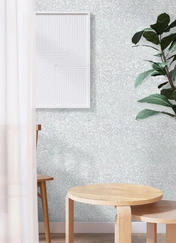 Miniatura 6 de Kitico Papel tapiz plateado con purpurina, papel de contacto plateado, cubierta creativa, despegar y pegar, papel tapiz autoadhesivo extraíble