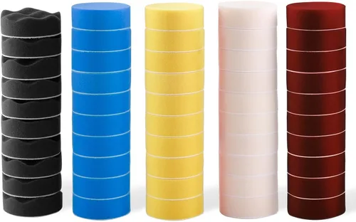 Kit de pulido para taladro de 3" (80mm), 22 piezas de almohadillas de espuma para pulido de coche para taladro, kit de pulido detallado con
