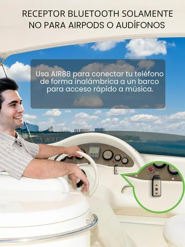 Miniatura 5 de HVMLAK Air88 Bluetooth 5.4 Adaptador Aux, conector de 3.5mm giratorio 180°, para estéreo de coche y hogar, llamadas manos libres, batería de 12