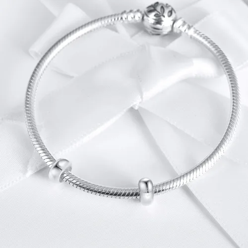 Miniatura 7 de DALARAN Cuentas de tope para pulseras de plata de ley 925 con clip espaciador tapones de pulsera Esmalte