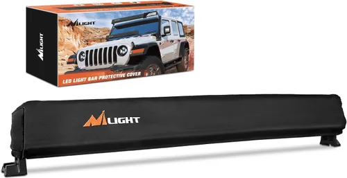 Miniatura 12 de Nilight Cubierta de Luz Pod Redonda de 7 Pulgadas para Conducción Todoterreno, Cubierta Protectora de Cuero Negro de 7.25 Pulgadas de Diámetro