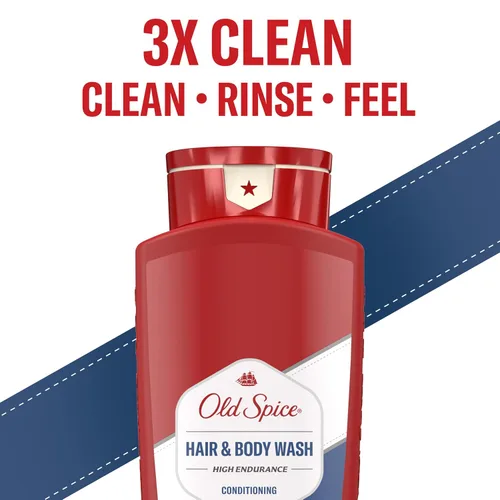 Miniatura 6 de Old Spice Refrescante acondicionador 2 en 1 para cabello y cuerpo para hombres, alta resistencia, 3X defensa, ducha fresca 24/7 con aroma duradero