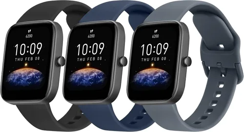 Oumida TPU Bands for Amazfit Bip 3 Pro/Bip 3/ Bip U Pro/Bip U/Bip S/Bip Lite/Bip S Lite/GTS 42mm, 20mm Quick Relase Soft Straps with Metal Buckle,