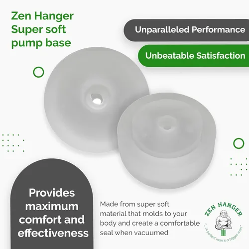 Miniatura 5 de Zen Hanger Base de bomba de pene (9 onzas) - Parte de bomba de pene de tamaño XL - Funda de bomba de pene súper suave con base personalizada