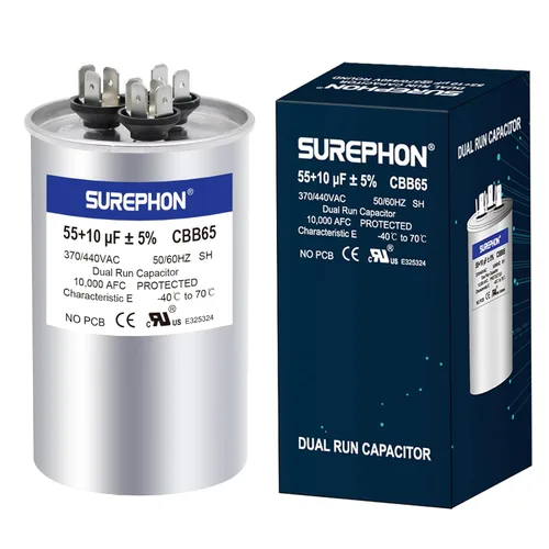Miniatura 14 de Condensador de 5 Mfd 370V/440V Condensador de Funcionamiento y Arranque Ovalado para Motor de CA o Arranque de Ventilador y Bomba de Calor Fría