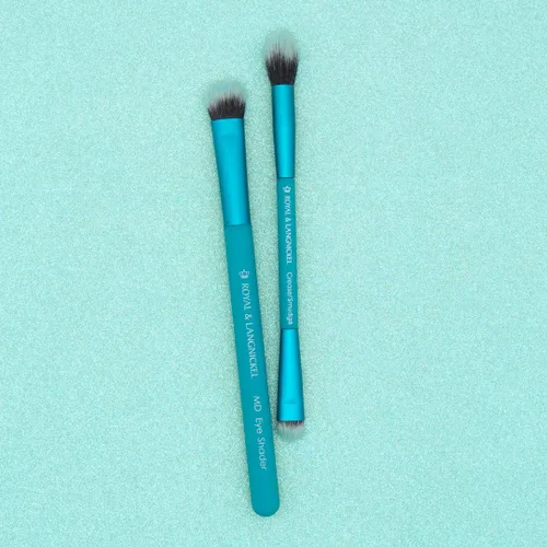 Miniatura 2 de MODA EZGlam - Juego de brochas de maquillaje de ojos ahumados, 2 brochas de maquillaje de ojos que incluyen 1 cepillo de doble punta para mezclar