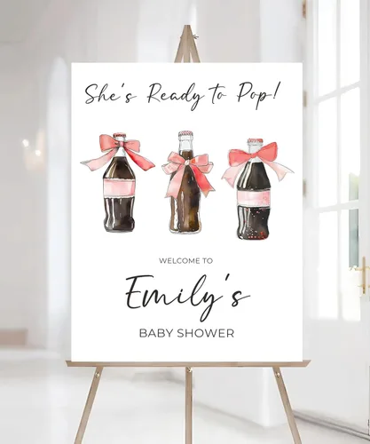 Miniatura 6 de Letrero de bienvenida azul personalizado para baby shower con globos, letrero con nombre personalizado para niño o niña, género neutro, decoración 11