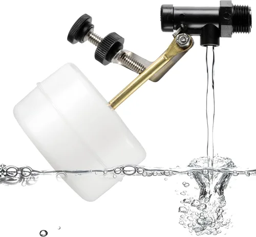 Miniatura 2 de Float Tec Dispositivos de Control T26 EZ Ajuste Latón Válvula Flotador 3/8" NPT Roscas Macho 3" Brazo Autofill, Nivelador de llenado de agua