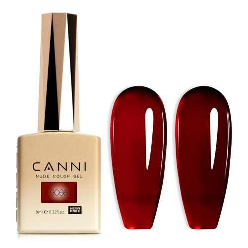 Miniatura 54 de CANNI - Esmalte de uñas de gel rosa claro - 1 unidad de 0.5 onzas, color rosa bebé, color rosa pálido de alto brillo, esmalte de uñas con remojo UV
