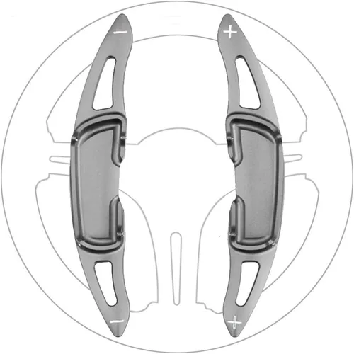 Miniatura 8 de Para Mazda CX-3 CX-5 CX-8 CX-9 Mazda2 Mazda3 Axela Mazda6 Atenza Coberturas de Extensión de Palanca de Cambio de Volante de Metal de Aluminio, Negro