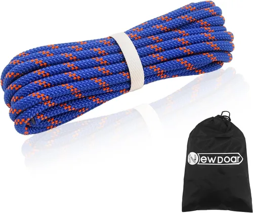 Miniatura 14 de NewDoar cuerda de 10 mm (3/8 pulgadas) para accesorios, doble trenzado, pre cortada CE 24KN para supervivencia al aire libre, alpinismo, Prusik