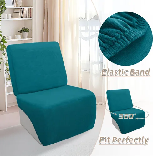 Miniatura 615 de Arfntevss Fundas de sofá seccional reclinable de terciopelo, Funda de sofá seccional de esquina para sofá reclinable, Funda elástica suave