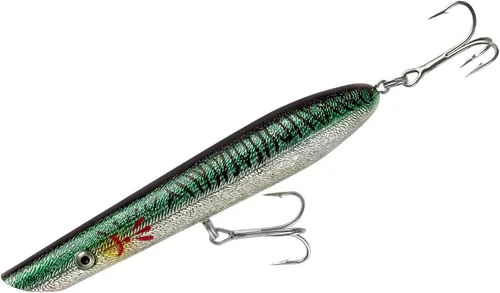 Miniatura 16 de Cotton Cordell Señuelo de pesca de lápiz Popper Topwater Amarillo perla