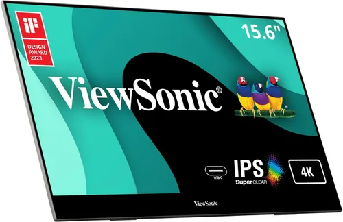 Miniatura 8 de ViewSonic VX1655 Monitor LED IPS portátil de 15.6 pulgadas 1080p FHD con alimentación de 2 vías USB C de 60 W, mini HDMI, altavoces duales y soporte