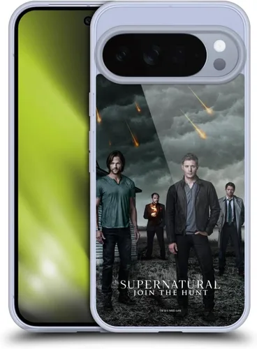 Miniatura 90 de Head Case Designs Supernatural Sam, Dean & Castiel Key Art - Funda de gel con licencia oficial [protección de grado militar] compatible con Google