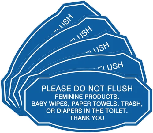 Miniatura 18 de Signs ByLITA Letrero de etiqueta victoriana Please Do Not Flush (Lt Gray), pequeño, 1 paquete Gris claro