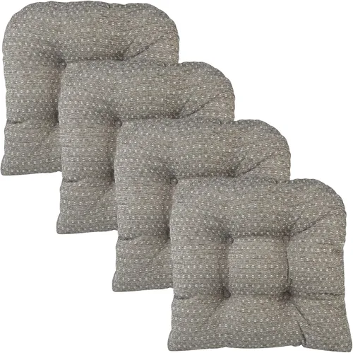 Miniatura 15 de Klear Vu Gripper Overstuffed - Cojines universales antideslizantes para silla de comedor para decoración de cocina o uso de oficina, almohadilla