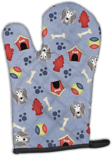 Miniatura 195 de Caroline's Treasures BB4020OVMT Dog House Collection Border Collie - Guante de horno grueso resistente al calor para sartenes calientes y horno