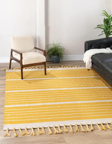 Miniatura 26 de Unique Loom Chindi Cotton Collection - Alfombra de área - Sophie (2 pies 2 pulgadas x 6 pies 1 pulgada, color aguamarina y blanco)