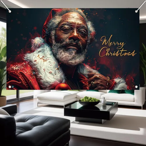 Miniatura 11 de Cartel de Feliz Navidad de 71 x 43 pulgadas, caja de regalo, adorno de árbol, decoración de fondo de fotografía para fiestas de invierno