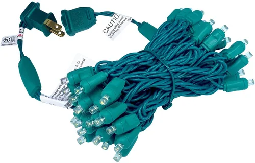 Miniatura 7 de Mini luces LED de Navidad de 0.197 in, tira de luces LED para decoración de árboles de Navidad en exteriores e interiores, grado comercial, cable