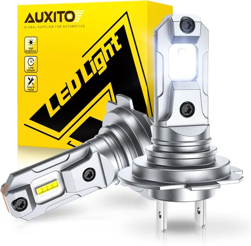 Miniatura 10 de AUXITO Bombilla LED H3 amarilla 3000K, 16,000 lúmenes, 600% súper brillante, 10 años de vida útil, tamaño 1:1 Plug-n-Play, instalación 100%