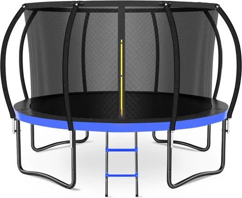 Miniatura 17 de Zevemomo - Trampolines de 8.0 pies, 10.0 pies, 12.0 pies, 14.0 pies, 16.0 pies, para exteriores, trampolines para niños y adultos, trampolines