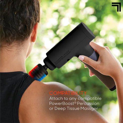 Miniatura 5 de Sharper Image® Powerboost Accesorio de Pistola de Masaje de Doble Temperatura Caliente + Fría - Calor y Frío Instantáneos, 6 Niveles de Temperatura