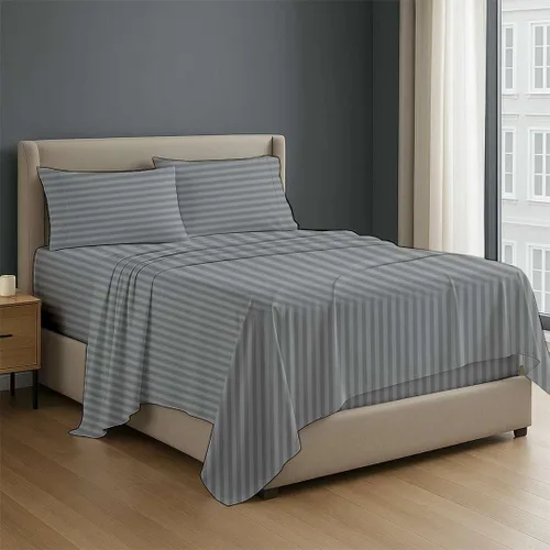 Miniatura 10 de NON Sticky cotton - Juego de sábanas de 4 piezas de algodón egipcio de alta calidad, de bolsillo profundo, ropa de cama suave y transpirable