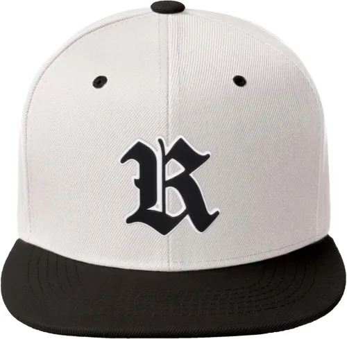 Miniatura 1543 de Daxton Gorra clásica con visera de billete plano con letras del alfabeto inglés antiguo de la A a la Z
