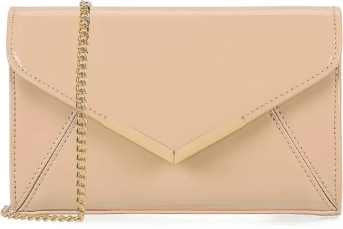 Miniatura 2 de DEXMAY - Bolso de mano de noche para mujer, de charol sintético, plegable, bolso formal