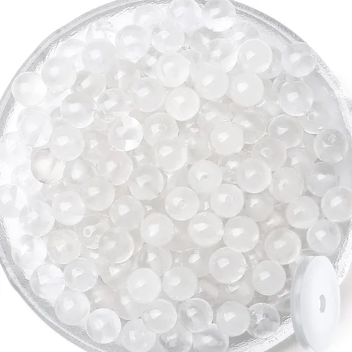 Miniatura 24 de QINJIEJIE 105 piezas de cuentas de piedra de 7 chakras de 8 mm, cuentas naturales redondas sueltas de gemas para pulseras, cuentas de cristal
