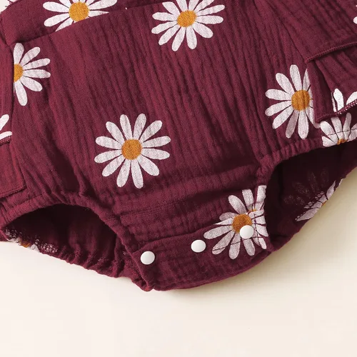 Miniatura 5 de PATPAT Conjunto de mameluco para bebé recién nacido, 2 piezas, 100% algodón