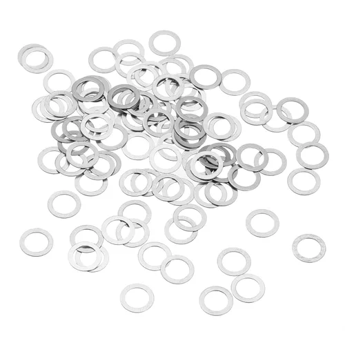 Miniatura 9 de uxcell Arandelas planas de acero inoxidable M3 304, 20 espaciadores planos ultrafinos de 0.118 x 0.197 x 0.004 in para tornillo de tornillo