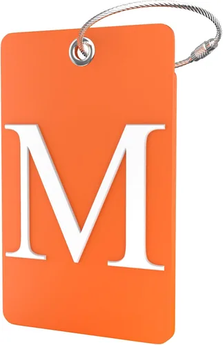 Miniatura 45 de Shacke Etiquetas iniciales sin privacidad para maleta y equipaje con bucle de metal, Verde