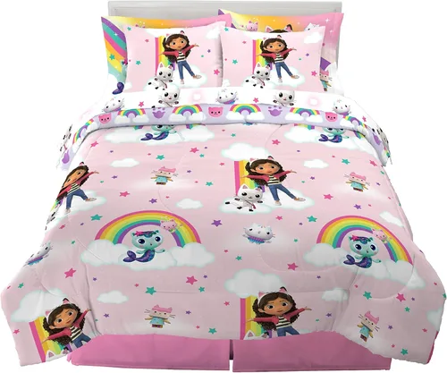 Miniatura 13 de Franco - Juego de ropa de cama para niños, edredón y sábanas supersuaves con funda de almohada, 5 piezas, tamaño individual, Jurassic World, 6A1348