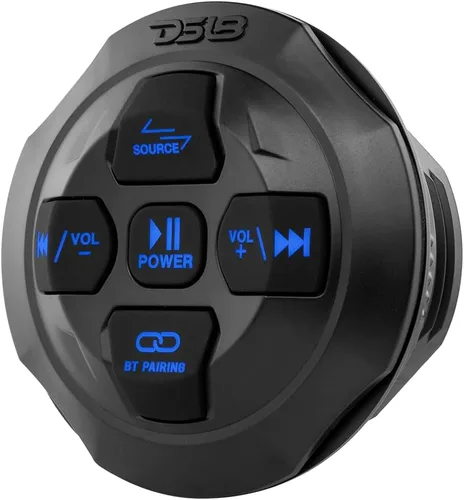 Miniatura 5 de DS18 BTRCRMIC Controlador de audio Bluetooth inalámbrico, receptor marino impermeable, control remoto con USB Bluetooth RCA, micrófono estilo radio
